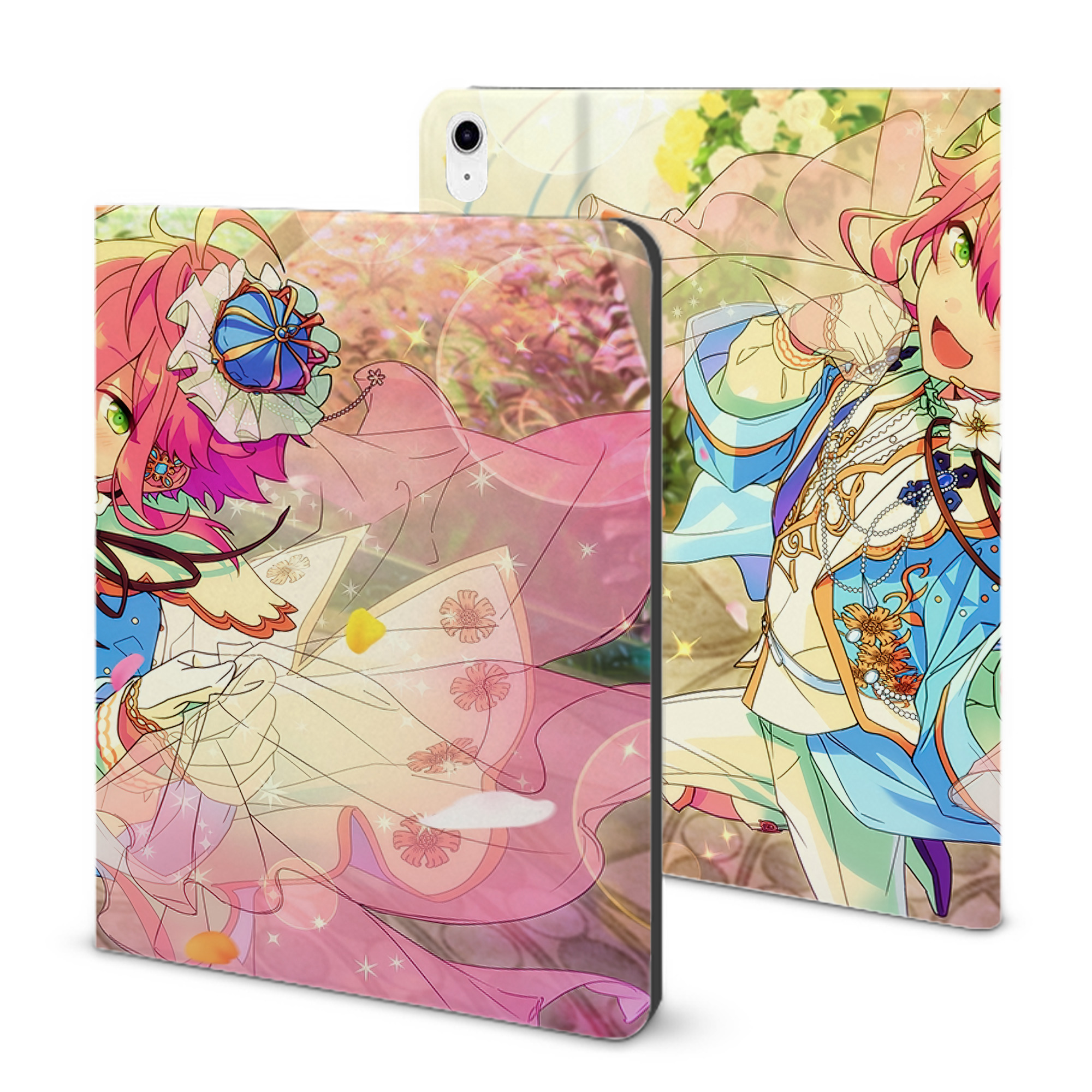 （画像用） あんさんぶるスターズ! Ensemble Stars IPad ケース ブック型 PUレザー TPU 耐衝撃 軽量 薄型 ペン収納なし 全面保護 IPad 各モデル対応